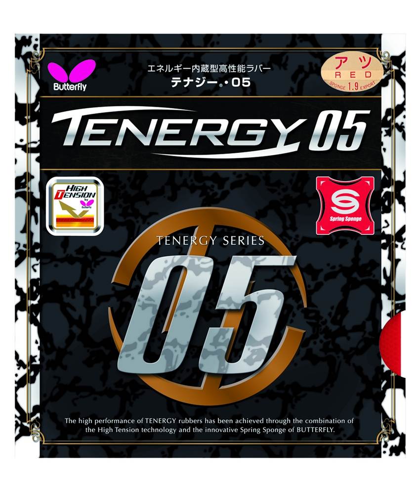 Butterfly Tenergy 05 Table Tennis Rubber Red