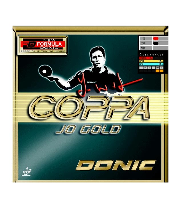 Donic Coppa Jo Gold Table Tennis Rubber Black